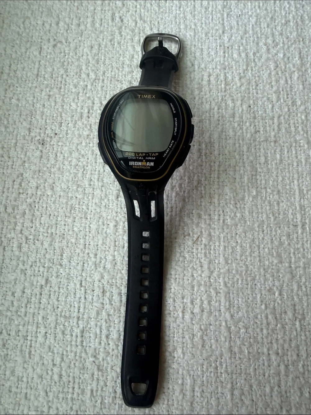 Timex Ironman Digital Watch - Black and Gold Trim